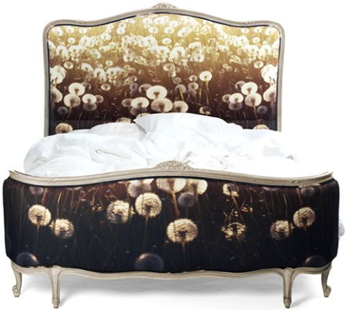 digitally printed fabric for bed by chair-couture