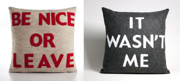Typographic-Pillows