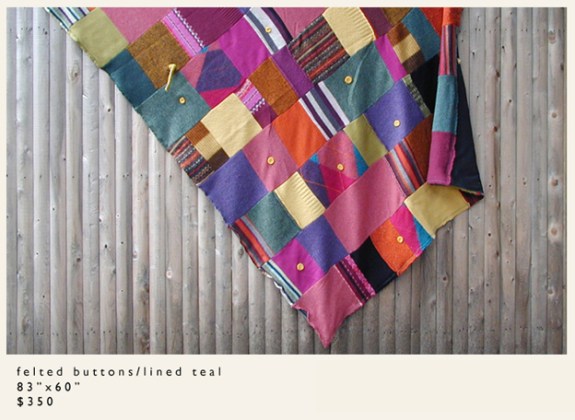 Sweet felt goods blanket