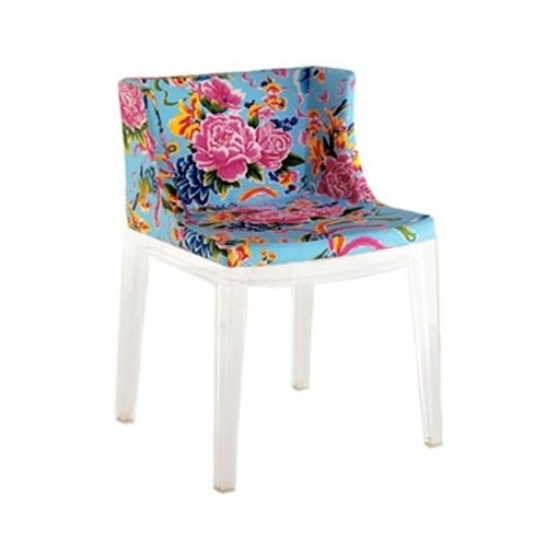 Made in Italy by Kartell, the Mademoiselle upholstered armchair 