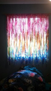 fabric scrap curtain