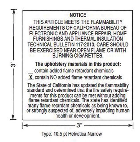 Prop 65 label
